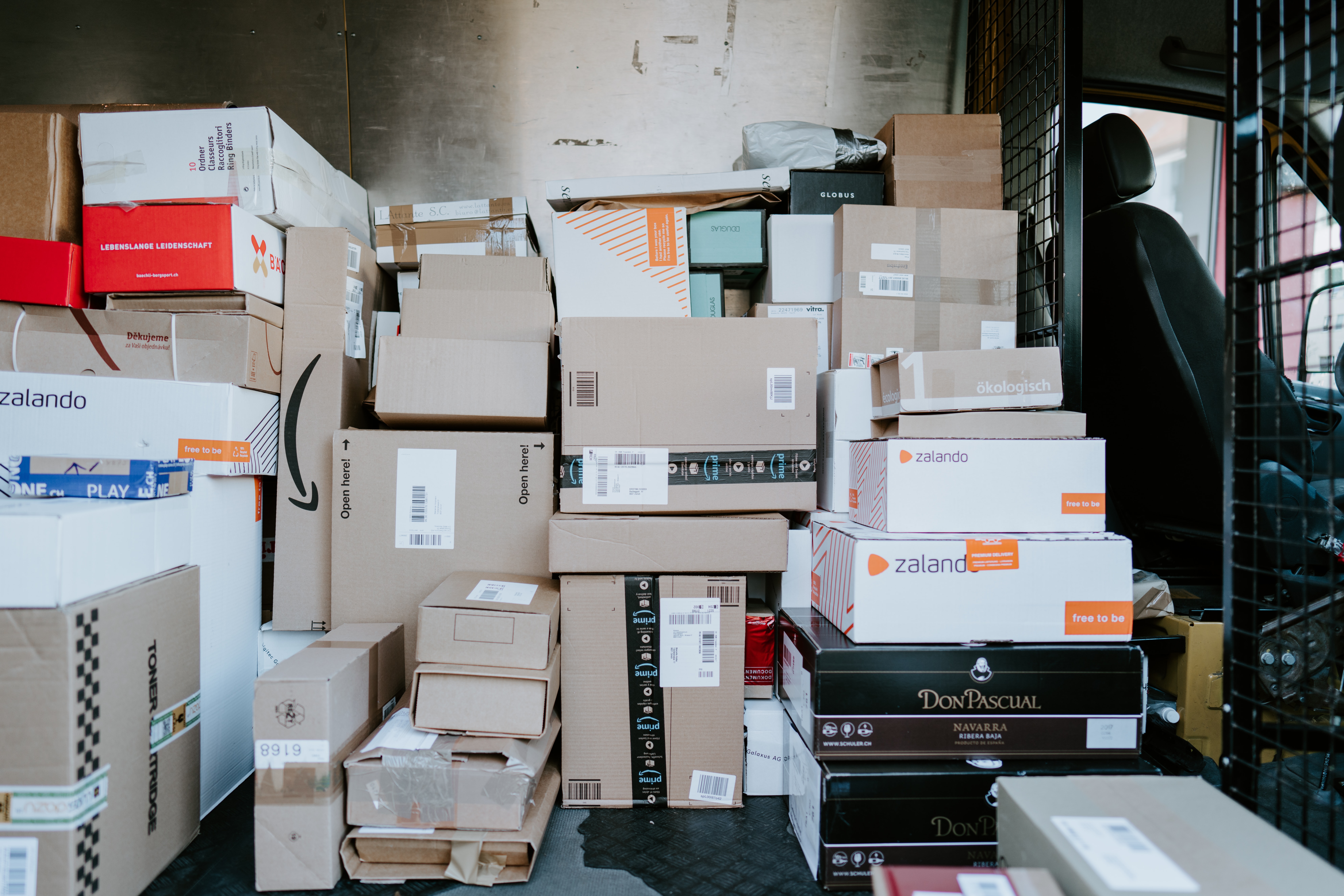 packages in mailroom