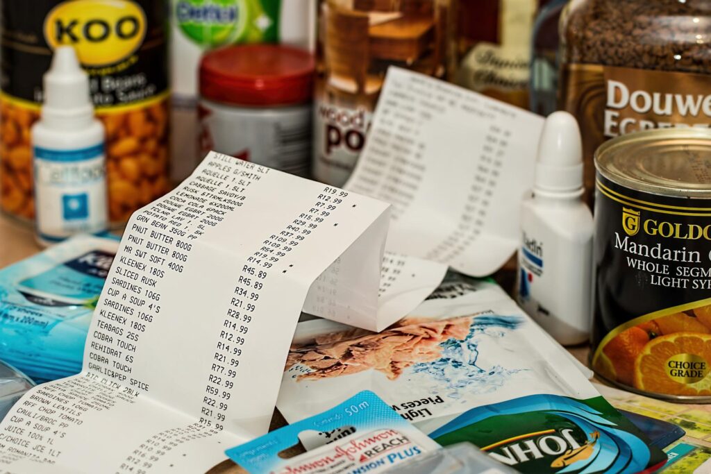 retail receipt