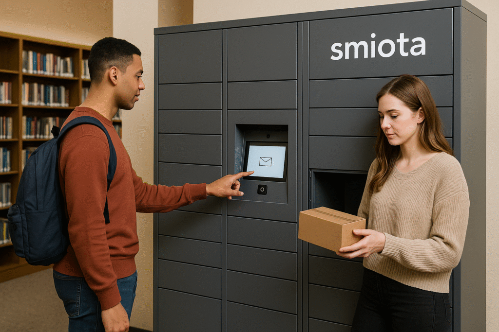 Smiota locker in library